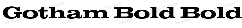 Gotham Bold Bold URW字体转换